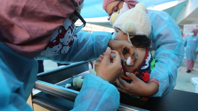 Vacunación contra polio en Perú aún no alcanza niveles prepandemia 