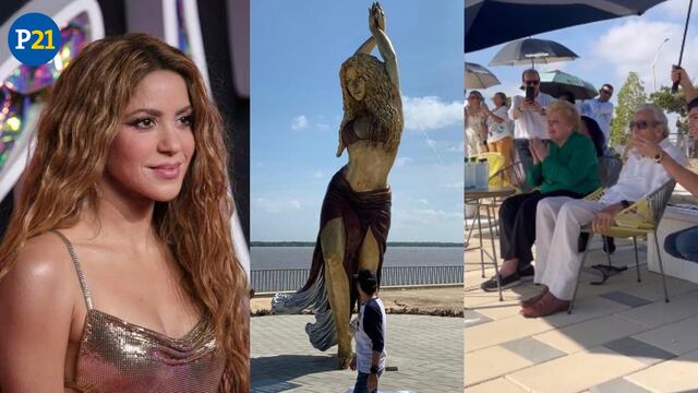 Develan monumento de Shakira en Colombia: Padres de la cantante asistieron a la ceremonia
