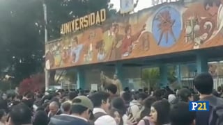 Protestas en Perú: Estudiantes toman Universidad Nacional de Cajamarca