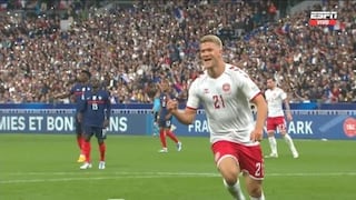 Francia vs. Dinamarca: Cornelius define con categoría para colocar el 1-1 de la Nations League [VIDEO]