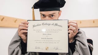 Justin Timberlake recibió un doctorado honorario del Colegio de Música de Berklee | FOTOS