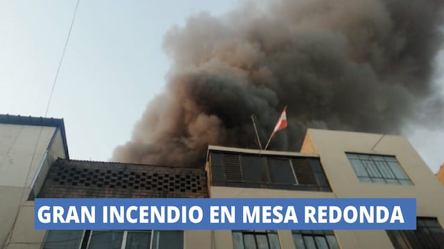 Gran incendio en Mesa Redonda