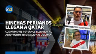 Repechaje a Qatar 2022: los primeros hinchas de la ‘blanquirroja’ llegan al Aeropuerto Internacional de Doha