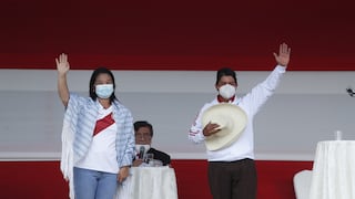 Simulacro Datum: Empate técnico entre Fujimori y Castillo a una semana de comicios