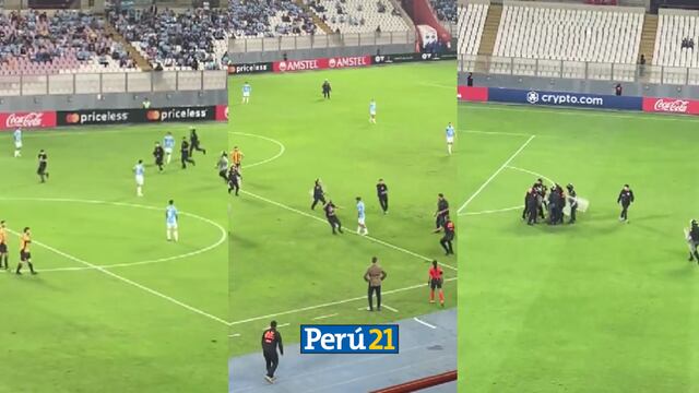 Hincha de Sporting Cristal burla seguridad y se mete al campo del Estadio Nacional | VIDEO