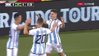 Argentina vs. Jamaica: gol de Julián Álvarez para el 1-0 de la ‘Albiceleste’ [VIDEO]