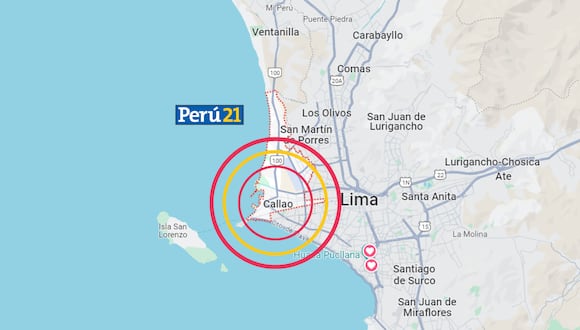 El sismo fue de magnitud 3.6 grados, según el IGP.