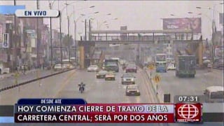 Metro de Lima: Hoy se inicia cierre de Carretera Central por inicio de obras