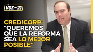 Alejandro Pérez-Reyes, de Credicorp: “Queremos que la reforma sea lo mejor posible”