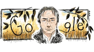 Google rinde homenaje con un doodle a Alan Rickman, el recordado Severus Snape