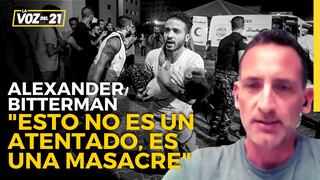Alexander Bitterman peruano en Israel: “Esto no es un atentado, es una masacre”