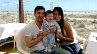 Lionel Messi se luce feliz con su hijo y su novia