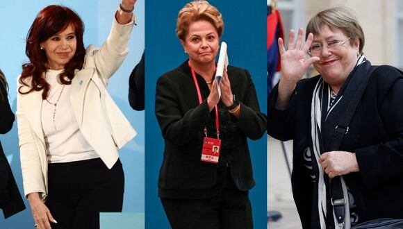 Las mujeres elegidas como presidentas en América Latina. (Foto: AFP)