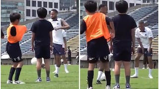 Neymar amagó dar un pelotazo y asustó a un niño en el entrenamiento del PSG [VIDEO]