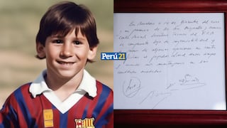 ¡Subastada! Servilleta donde Messi firmó primer ‘contrato’ fue comprada en €890 mil