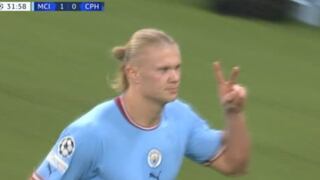 Puro lujo de Erling Haaland: el delantero puso el 2-0 de  Manchester City vs. Copenhague [VIDEO]