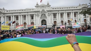 Comunidad LGTBI por primera vez en plaza Bolívar del Congreso