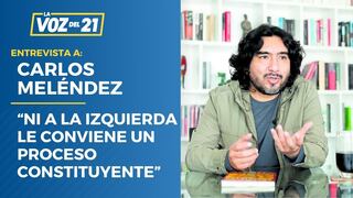 Carlos Meléndez: “Ni a la izquierda le conviene un proceso constituyente”
