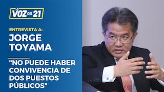 Jorge Toyama sobre caso Boluarte: “No puede haber convivencia de dos puestos públicos”
