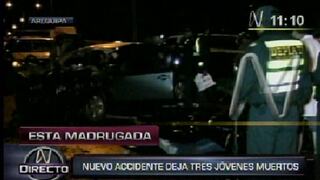 Tres menores murieron en otro accidente de tránsito en Arequipa