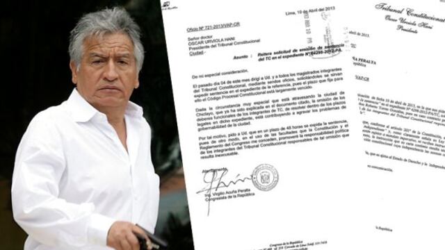 TC denuncia presiones del congresista Virgilio Acuña