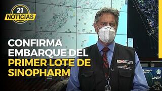 Presidente confirma embarque de 300 mil dosis del primer lote de Sinopharm al Perú