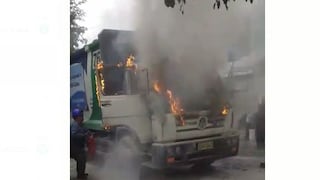 Municipalidad Provincial del Callao se pronuncia tras incendio de camión compactador de basura