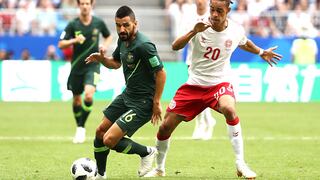 Dinamarca y Australia igualaron 1-1 por el Mundial Rusia 2018