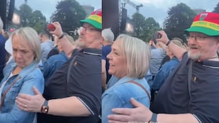 Confundió a su esposa con otra mujer durante un concierto y se hizo viral
