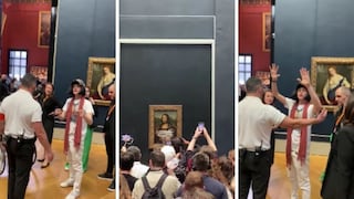 Hombre que tiró una tarta contra la Gioconda recibe una denuncia del museo Louvre [VIDEO]