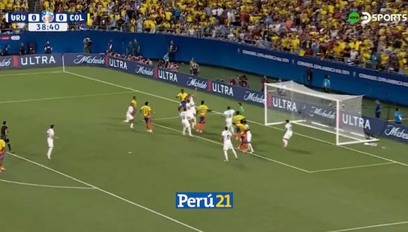 Gol de Colombia en la Copa América. (Foto: DSPORTS)