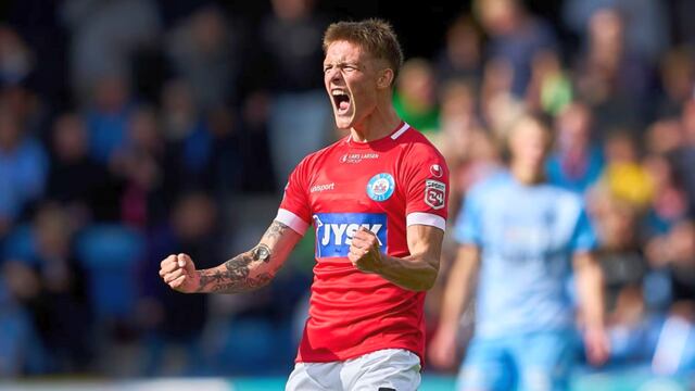 Pide selección: Oliver Sonne anotó en la goleada del Silkeborg por la Copa de Dinamarca