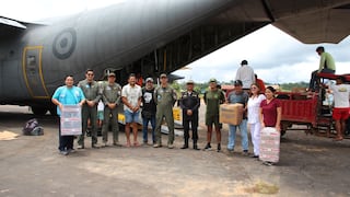 Ucayali: Fuerza Aérea del Perú llevó ayuda humanitaria a la provincia de Purús