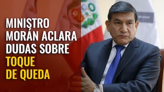 Ministro Carlos Morán: “En estado de emergencia, una persona puede ser detenida sin mandato de un juez”