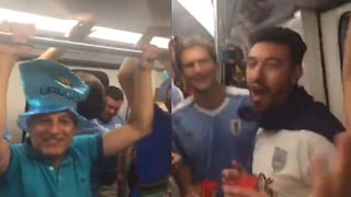 ¡Fuerte y claro! Hinchas uruguayos le gritan a los chilenos: "El pisco es peruano" [VIDEO]