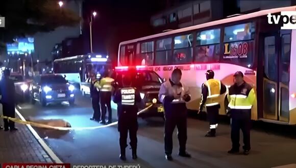 Bus de transporte público atropella a adulto mayor y fallece en el momento. (capura: TV Perú)