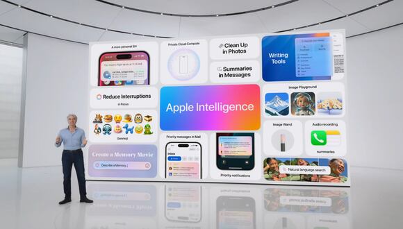 Apple presenta 'Apple Intelligence'. (Foto: Twitter)