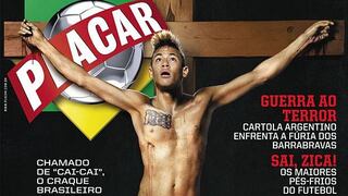 Neymar crucificado causa polémica en Brasil