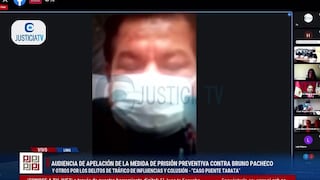 Bruno Pacheco volvió a reaparecer en audiencia judicial desde la clandestinidad por Caso Tarata