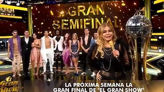 “El Gran Show”: Santiago Suárez, Melissa Paredes, Facundo González, Gino Pesaressi y Milena Zárate pasan a la gran final