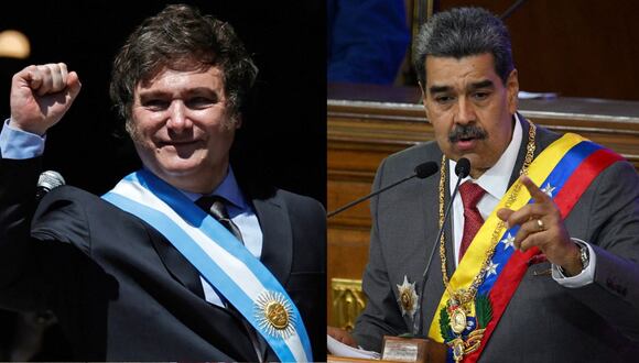 Javier Milei responde a la crítica de Nicolás Maduro. (Foto: AFP)