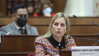 Bancada de Cambio Democrático exige la renuncia de María del Carmen Alva a la presidencia del Congreso tras difusión de audios