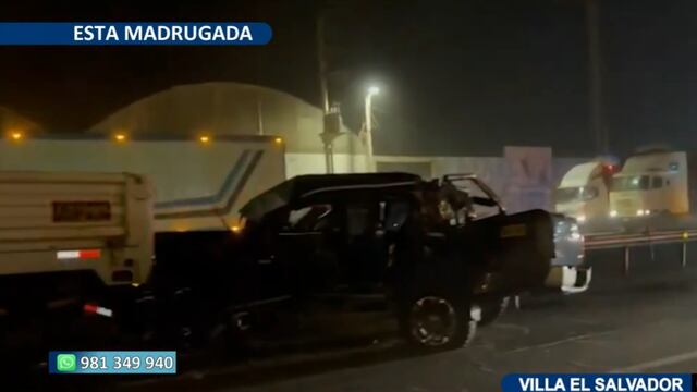 Madrugada FATAL: Violento accidente deja un muerto y varios heridos en la Panamericana Sur [VIDEO]