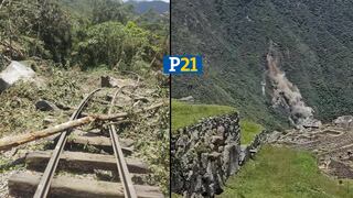 Cusco: Derrumbe afecta vía férrea del tren a Machu Picchu | VIDEO 