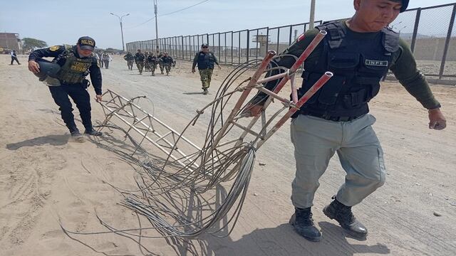 Trujillo: Destruyen antenas ilegales en exteriores del penal El Milagro