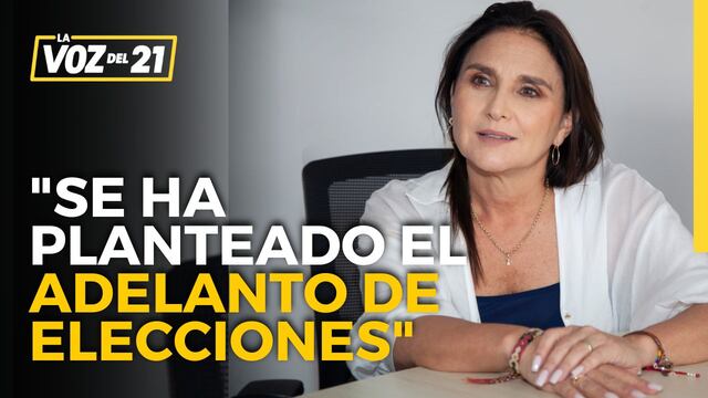 Marisol Pérez Tello: “Entre las salidas que se han planteado está el adelanto de elecciones”