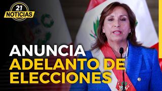 Dina Boluarte anuncia adelanto de elecciones para abril del 2024