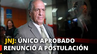 JNJ: Pedro Patrón renunció irrevocablemente a su postulación