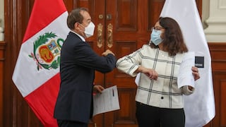 Violeta Bermúdez y Walter Martos se reunieron para la transferencia de cargo de la PCM