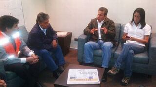 Ollanta Humala llegó a Arequipa cinco días después del desastre pluvial